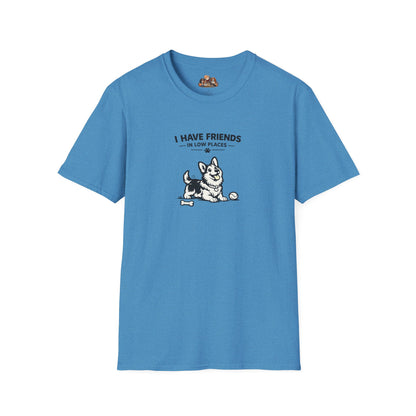 I Have Friends In Low Places  —  Black And White Minimalist Family Collection For Adult Dog Lovers