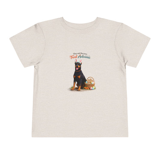 Doberman Treat Antennae™ -- Toddler Dog Lover Tee