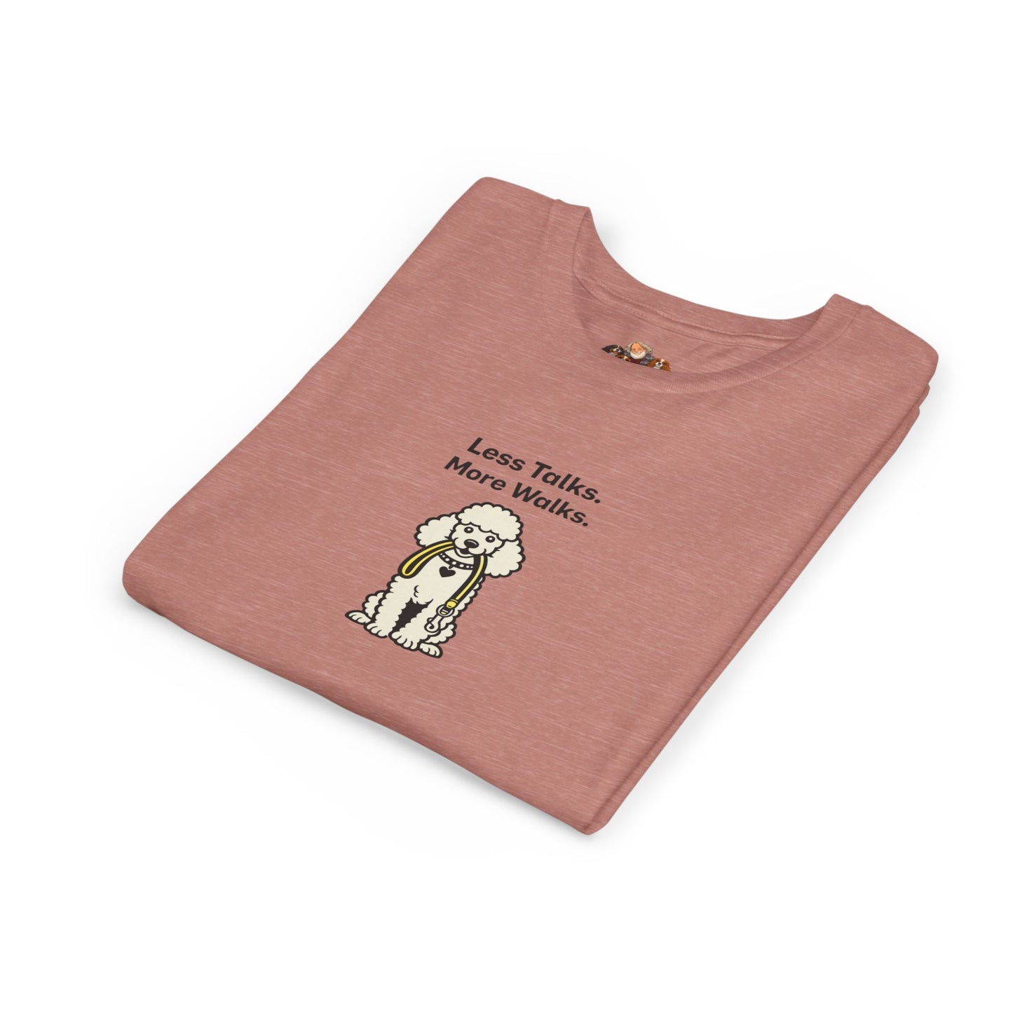 Less Talks. More Walks. -- Youth Dog Lover Tee