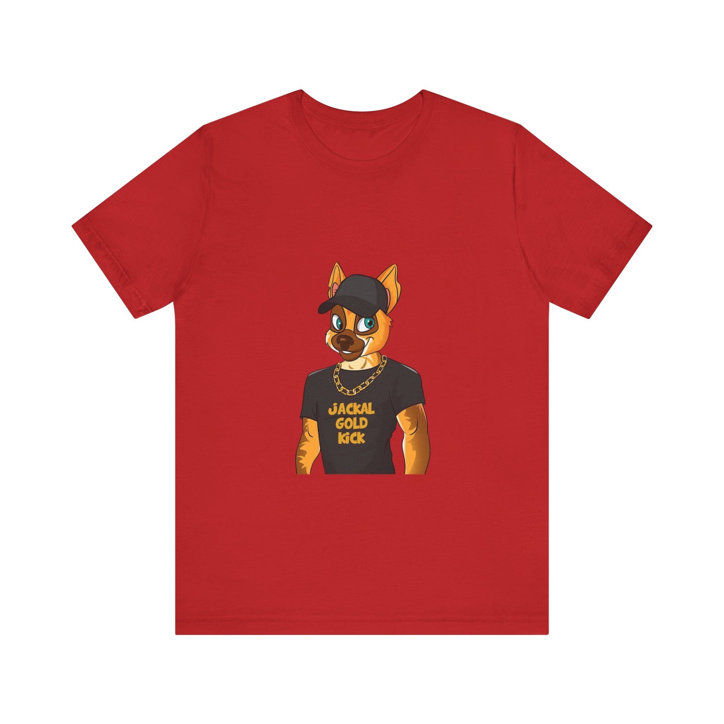 ‘Jackal Gold Kick’ Unisex Jersey Short Sleeve Tee