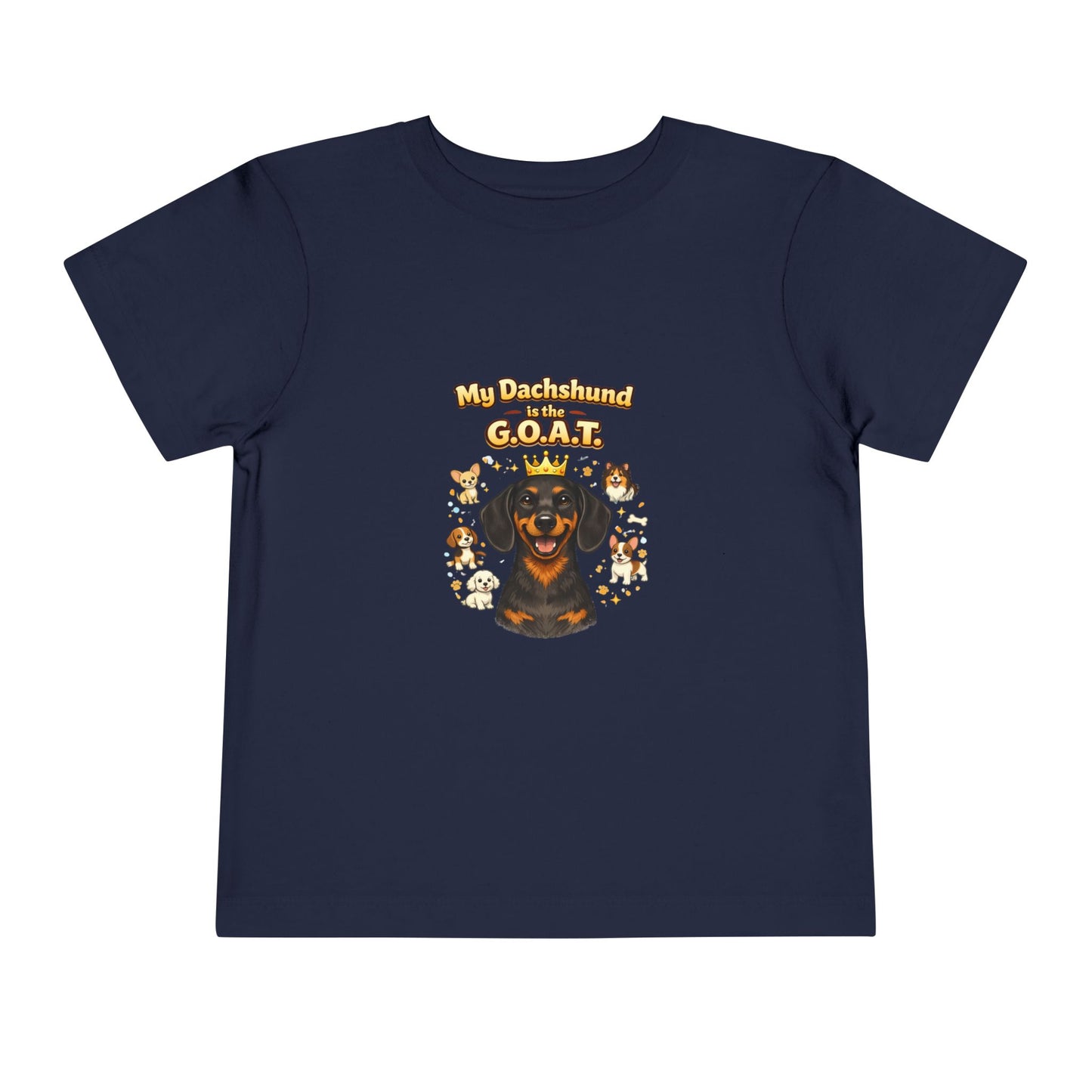 Let your toddler show their pride -- "My Dachshund is the G.O.A.T." – Toddler T-Shirt