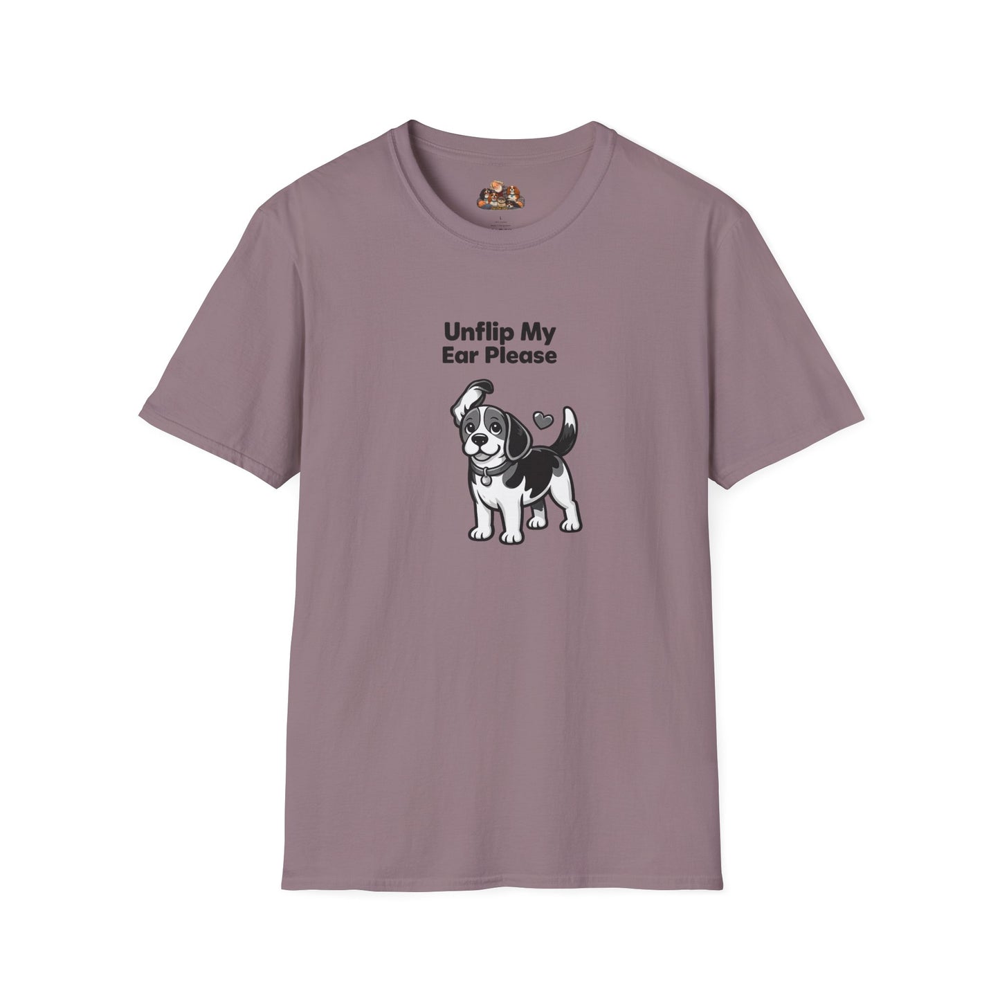 Unflip My Ear Please  —  Black And White Minimalist Family Collection For Adult Dog Lovers