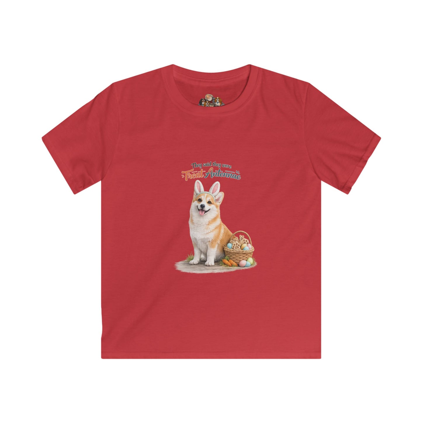Corgi Treat Antennae™ — Youth Dog Lover Tee