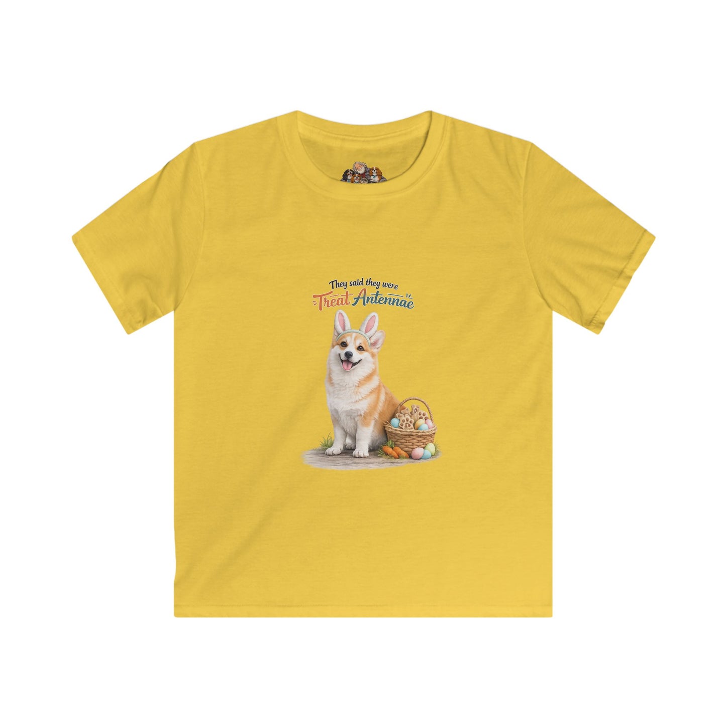 Corgi Treat Antennae™ — Youth Dog Lover Tee