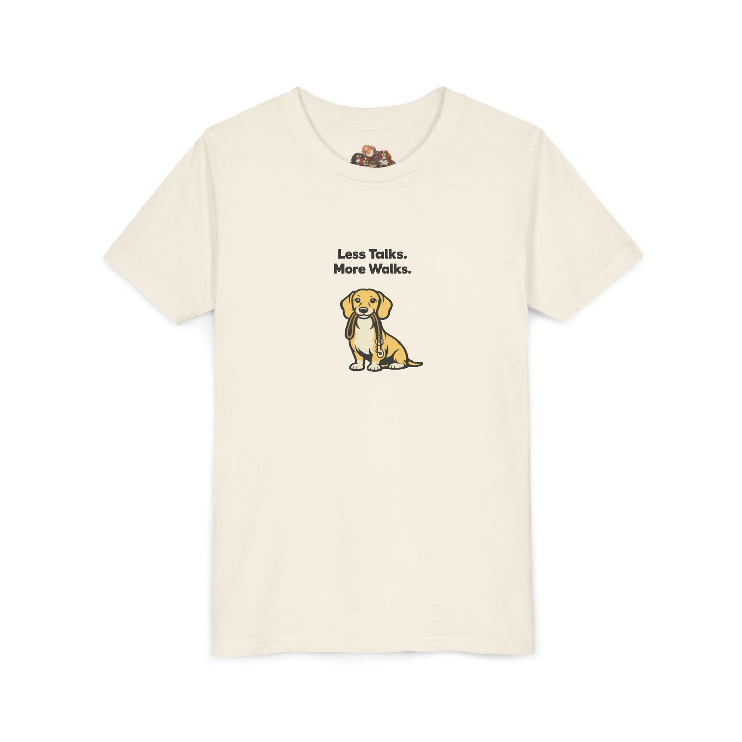 Less Talks. More Walks. -- Youth Dog Lover Tee