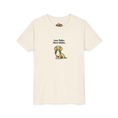 Less Talks. More Walks. -- Youth Dog Lover Tee