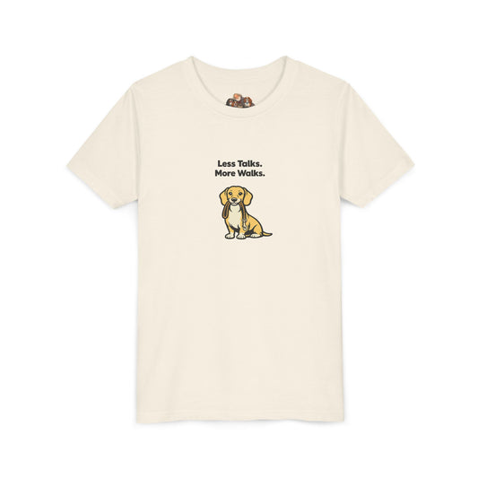 Less Talks. More Walks. -- Youth Dog Lover Tee