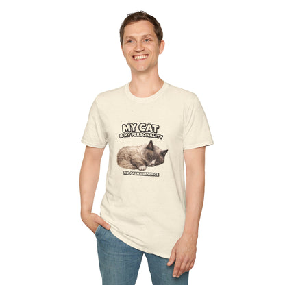 My Cat Is My Personality – "The Gentle Presence" – Personalized Custom Cat Shirt