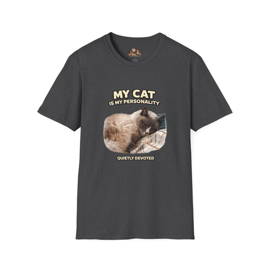 My Cat Is My Personality – "Quietly Devoted" – Personalized Custom Cat Shirt