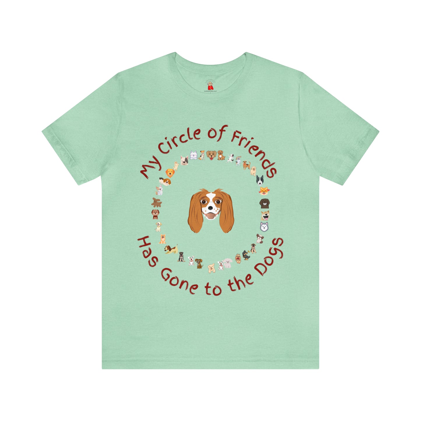 Barney’s Circle of Friends Has Gone to the Dogs! Unisex Jersey Short Sleeve Tee