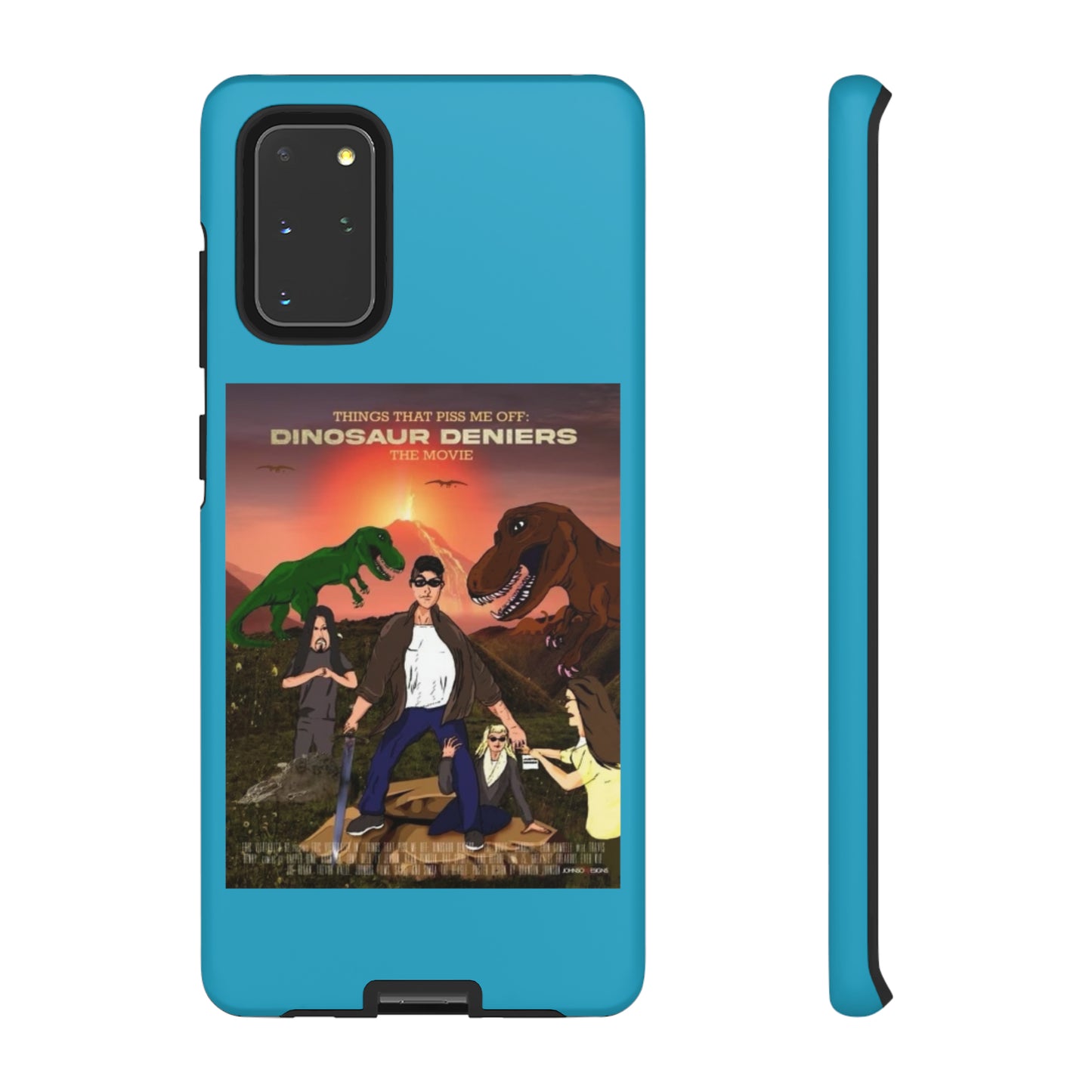 Dinosaur Deniers: The Movie Tough Phone Case (turquoise)