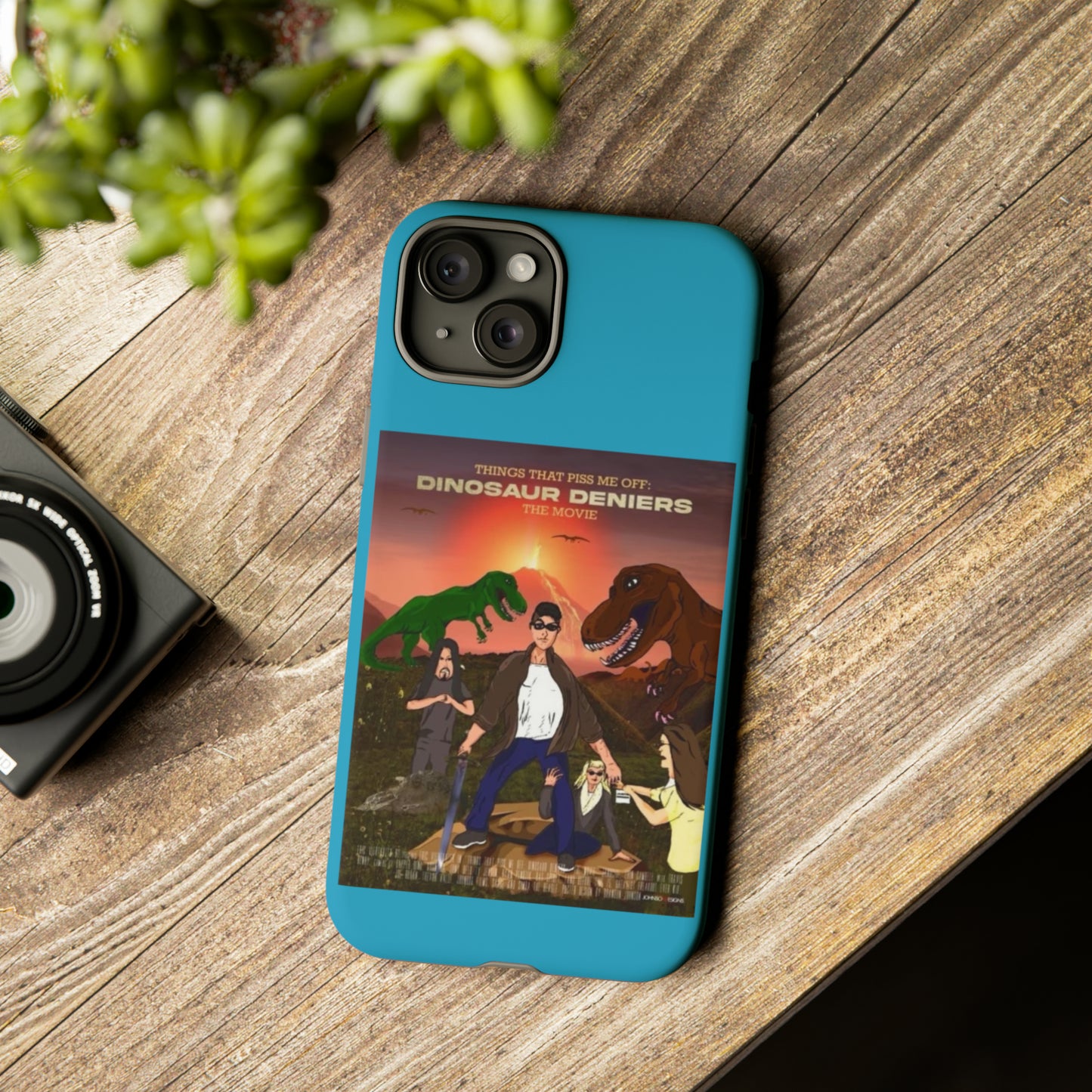 Dinosaur Deniers: The Movie Tough Phone Case (turquoise)