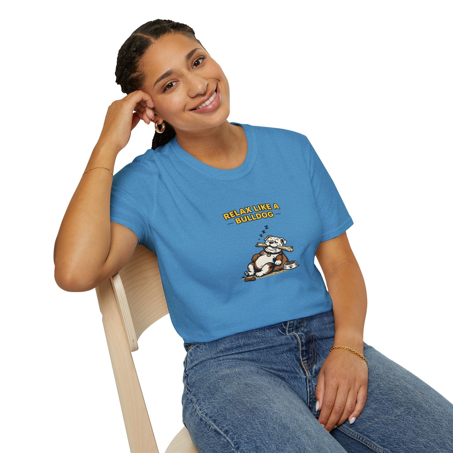 Relax Like A Bulldog  —  Soft-Color Minimalist Family Collection For Adult Dog Lovers