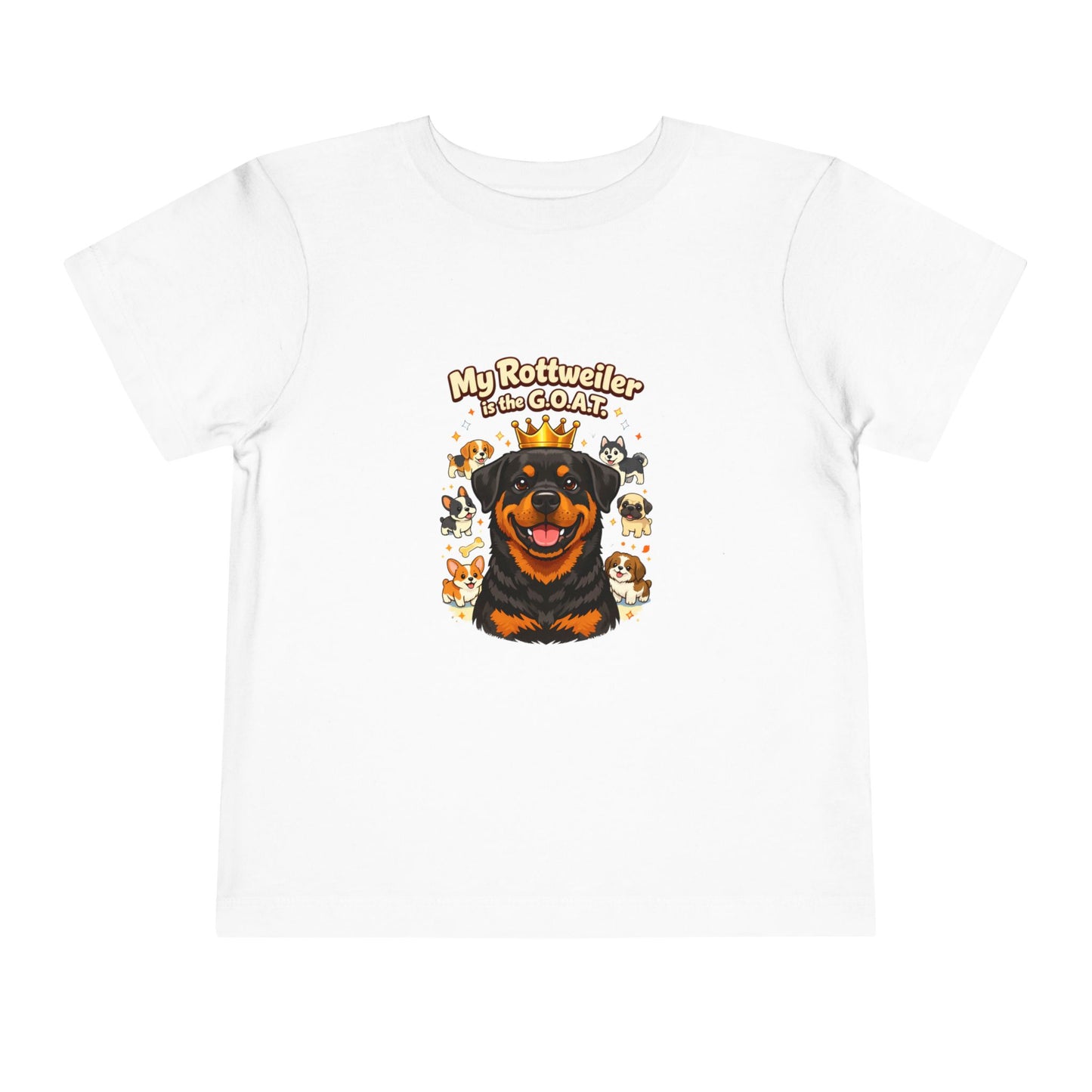 Let your toddler show their pride -- "My Rottweiler is the G.O.A.T." – Toddler T-Shirt