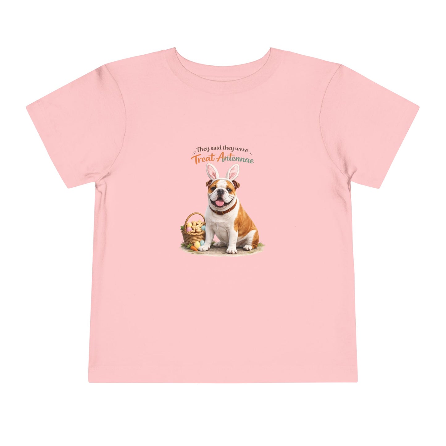 Bulldog Treat Antennae™ -- Toddler Dog Lover Tee