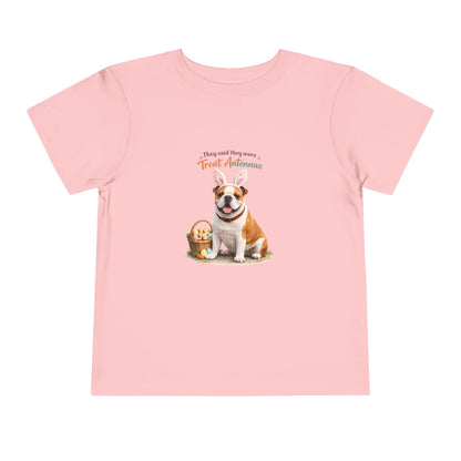 Bulldog Treat Antennae™ -- Toddler Dog Lover Tee