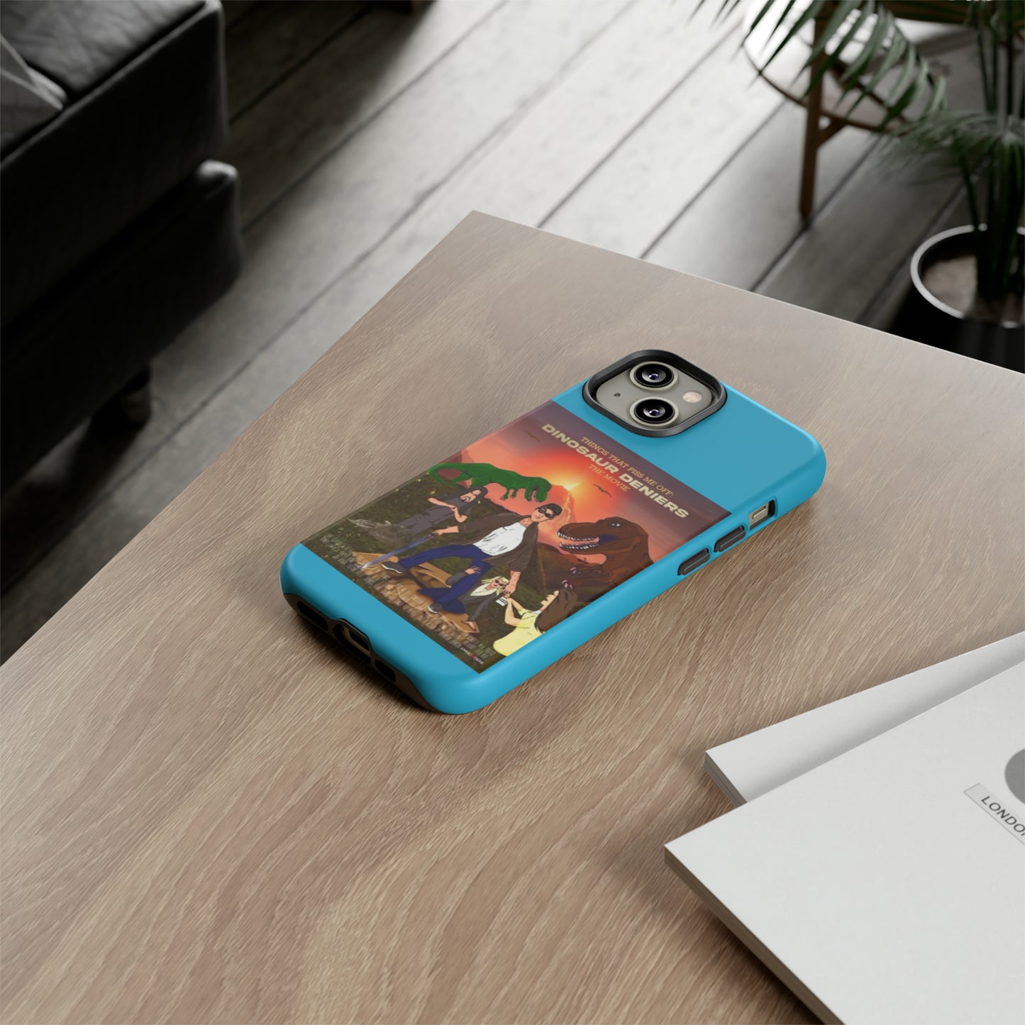 Dinosaur Deniers: The Movie Tough Phone Case (turquoise)