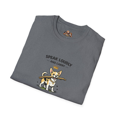 Speak Loudly And Carry A Large Stick  —  Soft-Color Minimalist Family Collection For Adult Dog Lovers