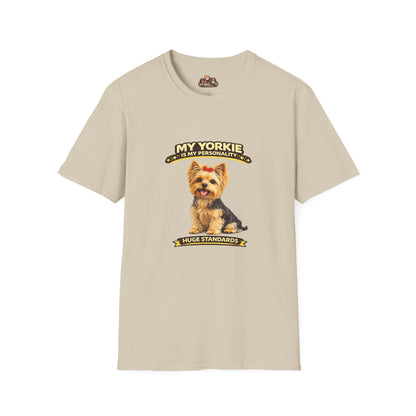 My Yorkie Is My Personality -- Personalized Dog Breed T-Shirt