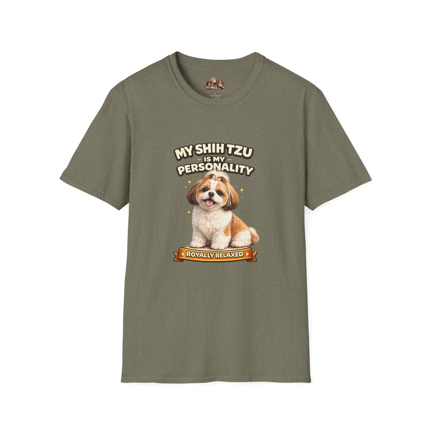 My Shih Tzu Is My Personality – Royally Relaxed – Personalized Dog Breed Tee