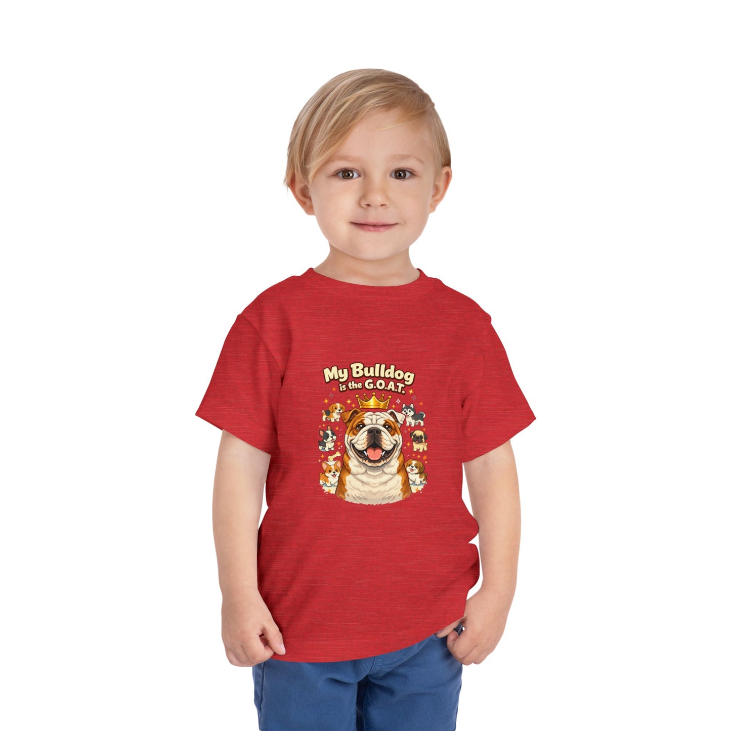 Let your toddler show their pride -- "My Bulldog is the G.O.A.T." – Toddler T-Shirt