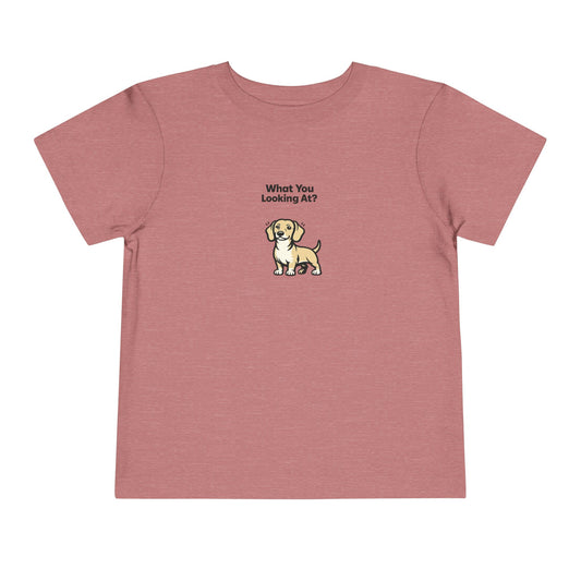 What You Looking At?  -- Toddler Dog Lover Tee