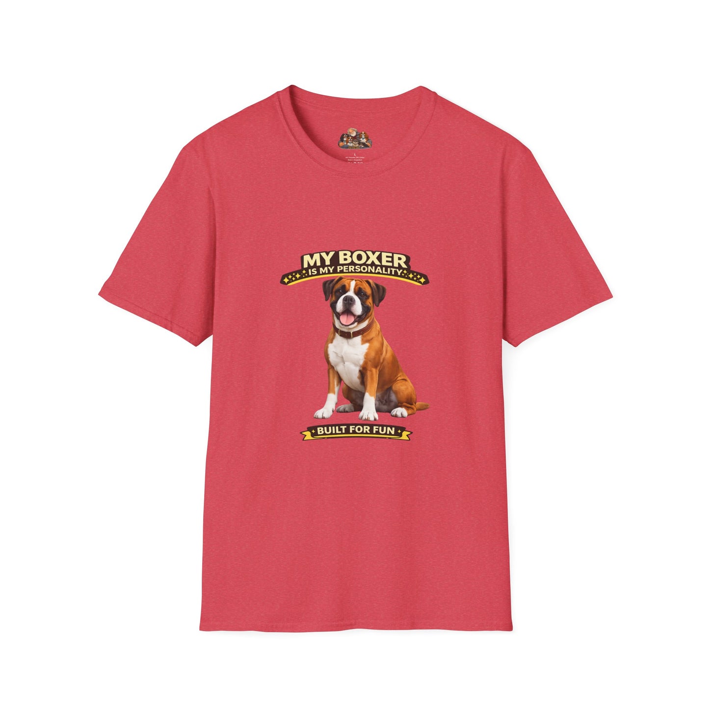My Boxer Is My Personality – Built For Fun – Personalized Dog Breed Tee