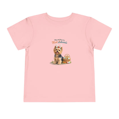 Yorkshire Terrier Treat Antennae™ -- Toddler Dog Lover Tee