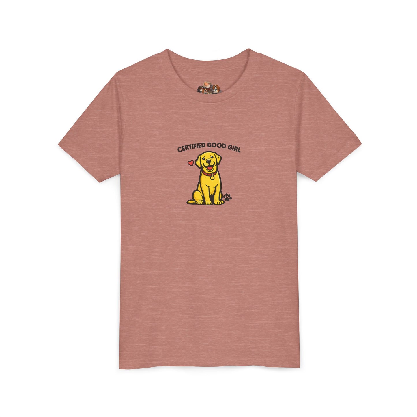 Certified Good Girl -- Youth Dog Lover Tee