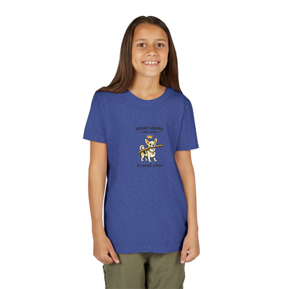 Talk Loudly And Carry A Large Stick -- Youth Dog Lover Tee