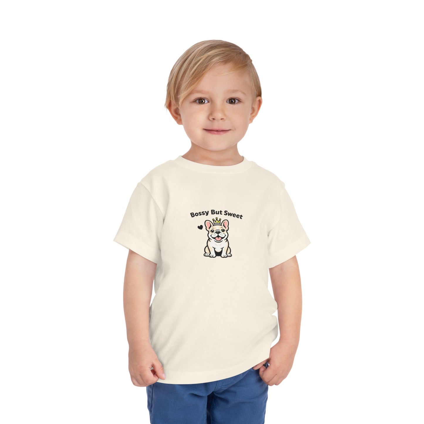 Bossy But Sweet -- Toddler Dog Lover Tee
