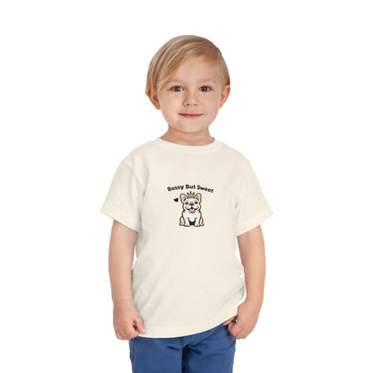 Bossy But Sweet -- Toddler Dog Lover Tee