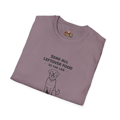 Send All Leftover Food to the Lab —  Black And White Minimalist Family Collection For Adult Dog Lovers