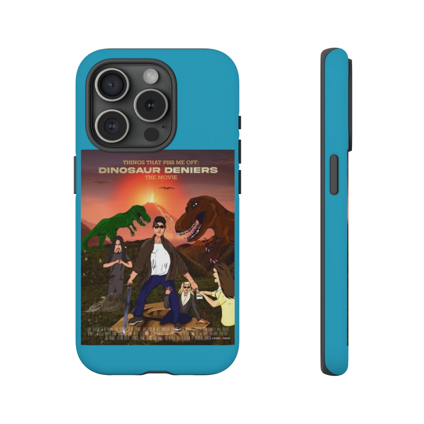 Dinosaur Deniers: The Movie Tough Phone Case (turquoise)