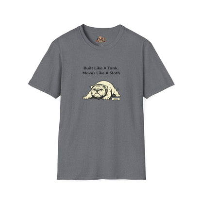 Built Like A Tank. Moves Like A Sloth.  —  Soft-Color Minimalist Family Collection For Adult Dog Lovers