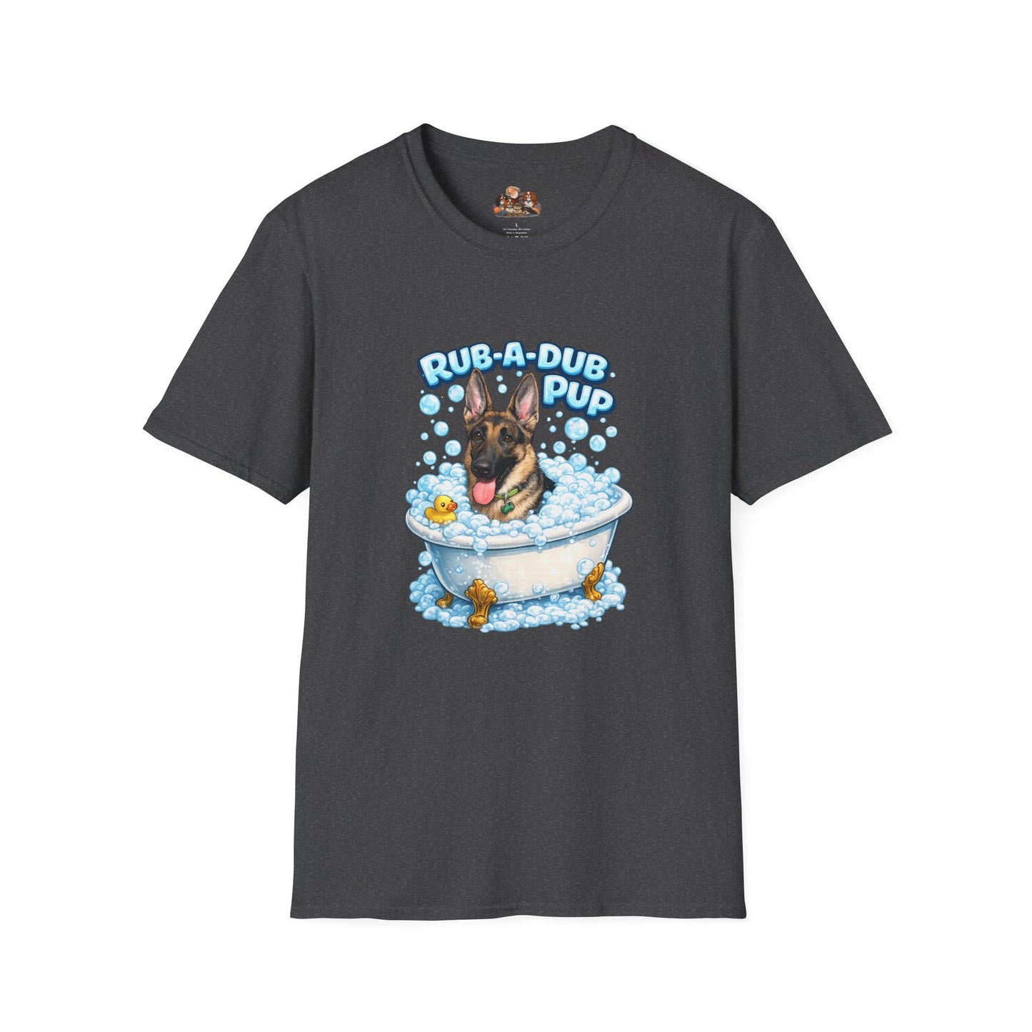 Rub-A-Dub Pup – Personalized Dog Spa T-Shirt – Paw Spa Days Remembered