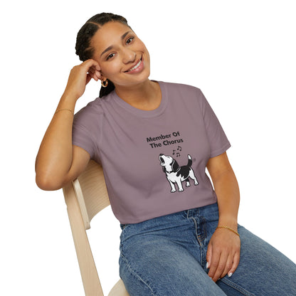 Member Of The Chorus  —  Black And White Minimalist Family Collection For Adult Dog Lovers