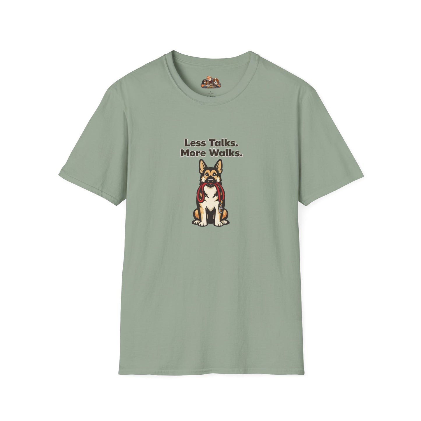 Less Talks. More Walks.  —  Soft-Color Minimalist Family Collection For Adult Dog Lovers
