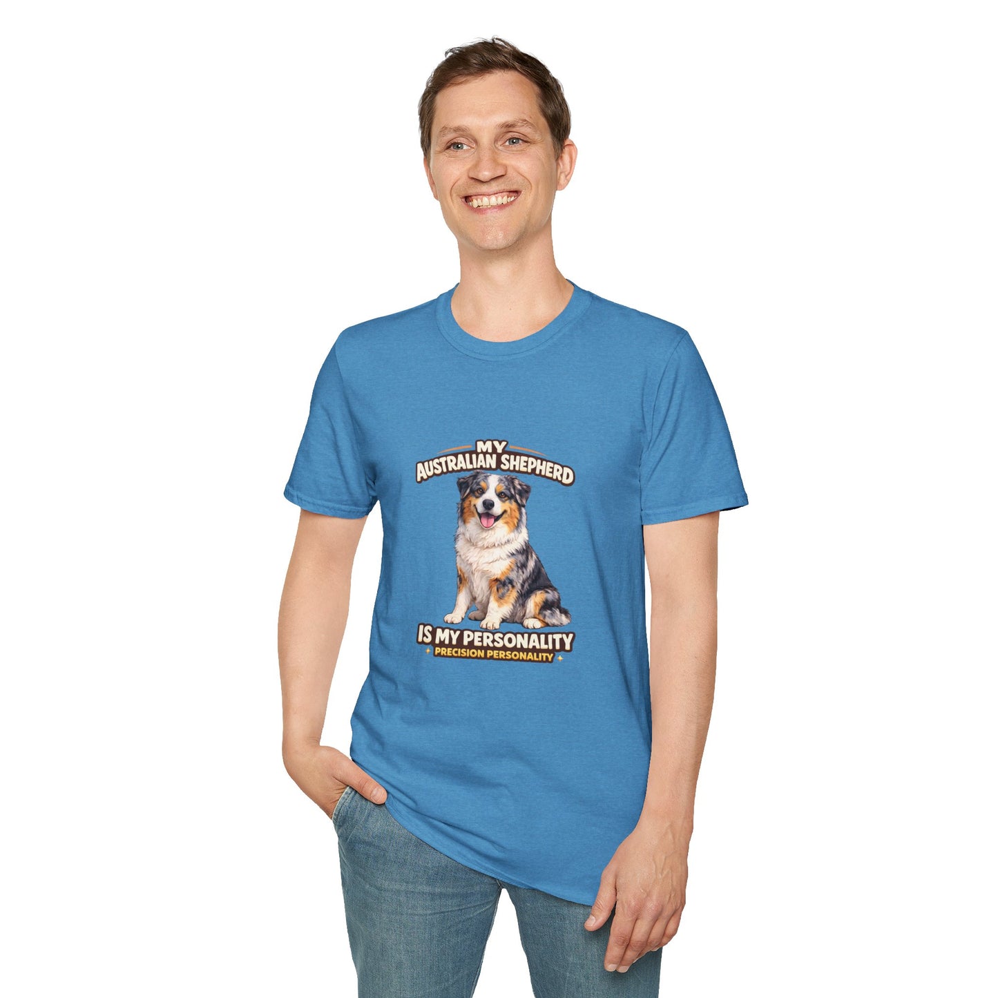 My Australian Shepherd Is My Personality – Precision Personality – Personalized Dog Breed Tee