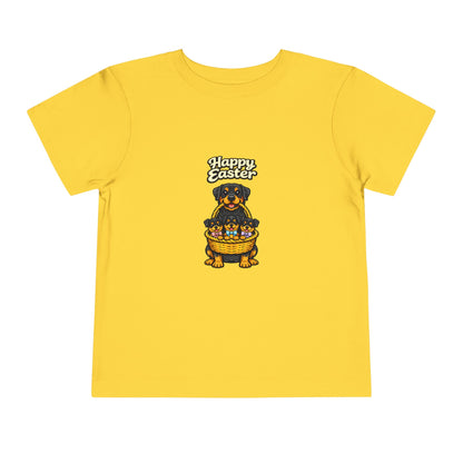 Rottweiler Family Happy Easter -- Toddler Dog Lover Tee