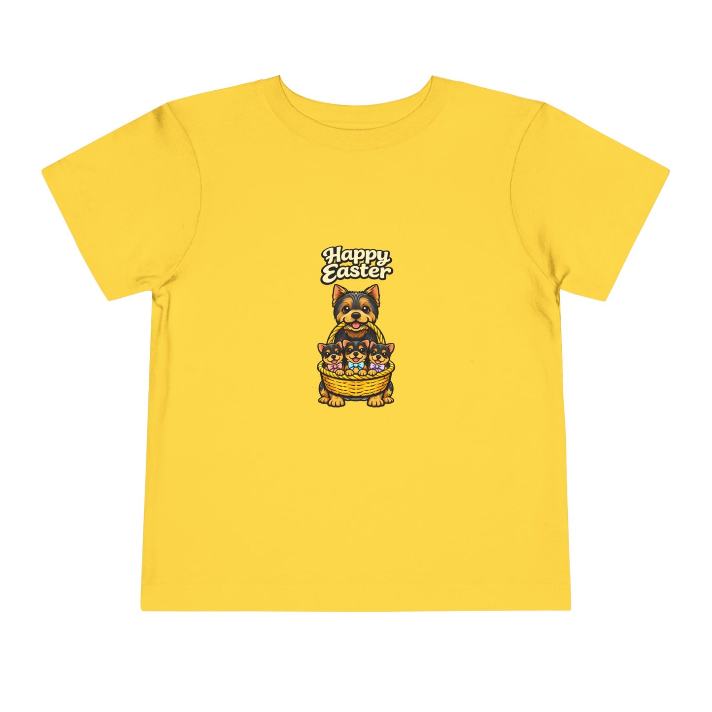 Yorkshire Terrier Family Happy Easter -- Toddler Dog Lover Tee