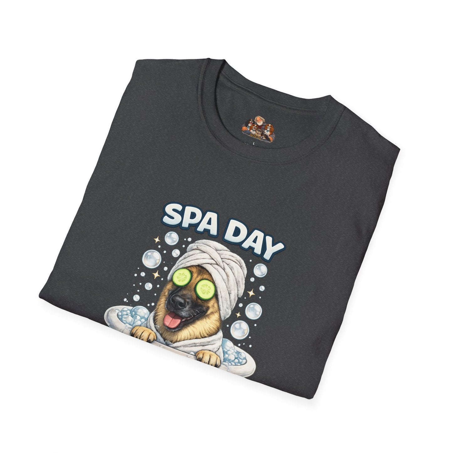 Spa Day No Days Off – Personalized Dog Spa T-Shirt – Paw Spa Days Remembered