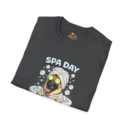Spa Day No Days Off – Personalized Dog Spa T-Shirt – Paw Spa Days Remembered