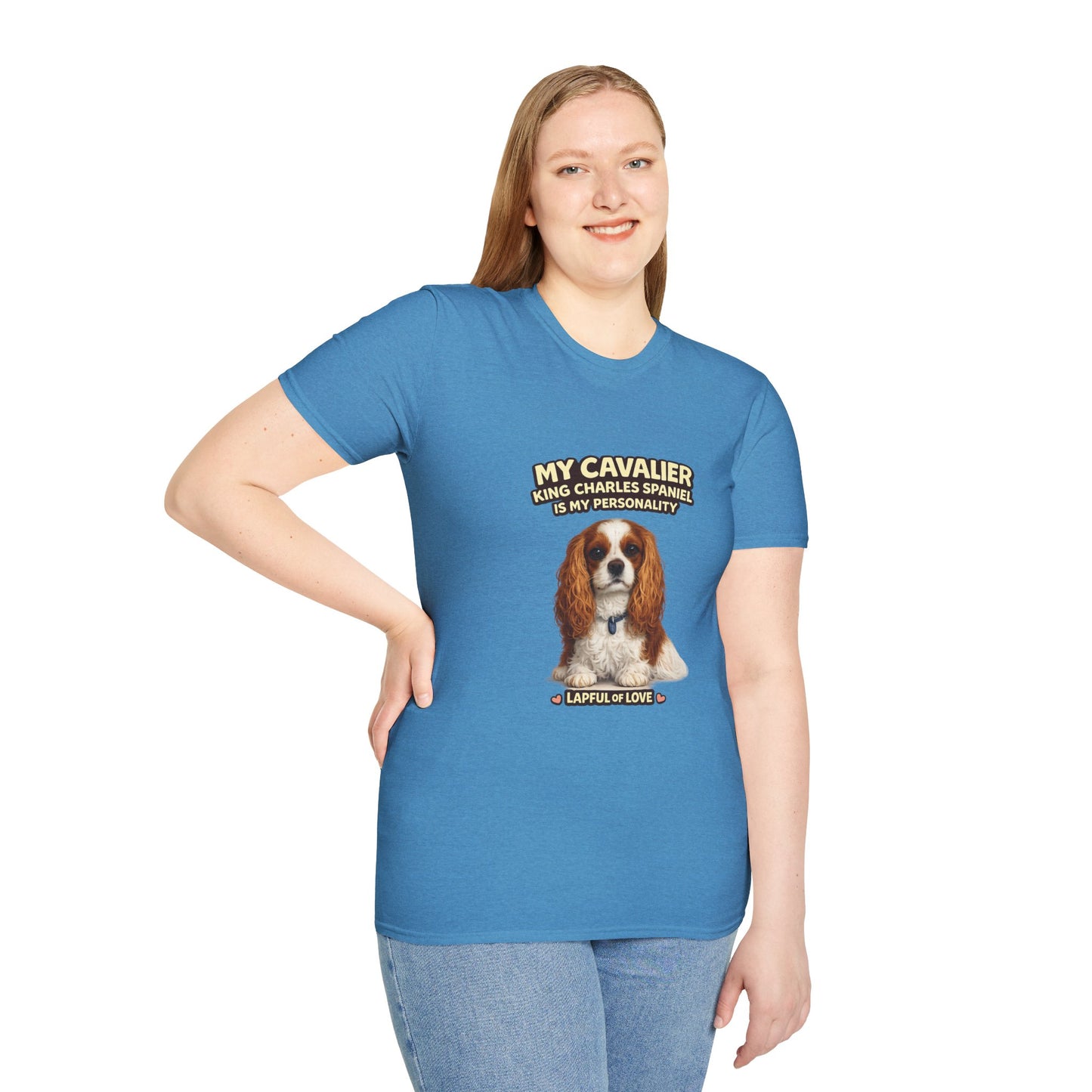My Cavalier King Charles Spaniel Is My Personality – Lapful Of Love – Personalized Dog Breed Tee