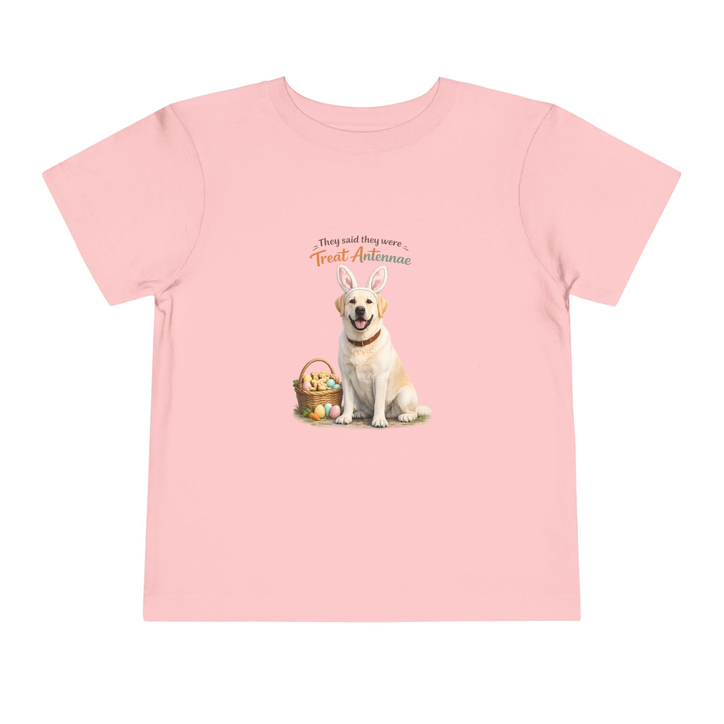 Yellow Lab Treat Antennae™ -- Toddler Dog Lover Tee