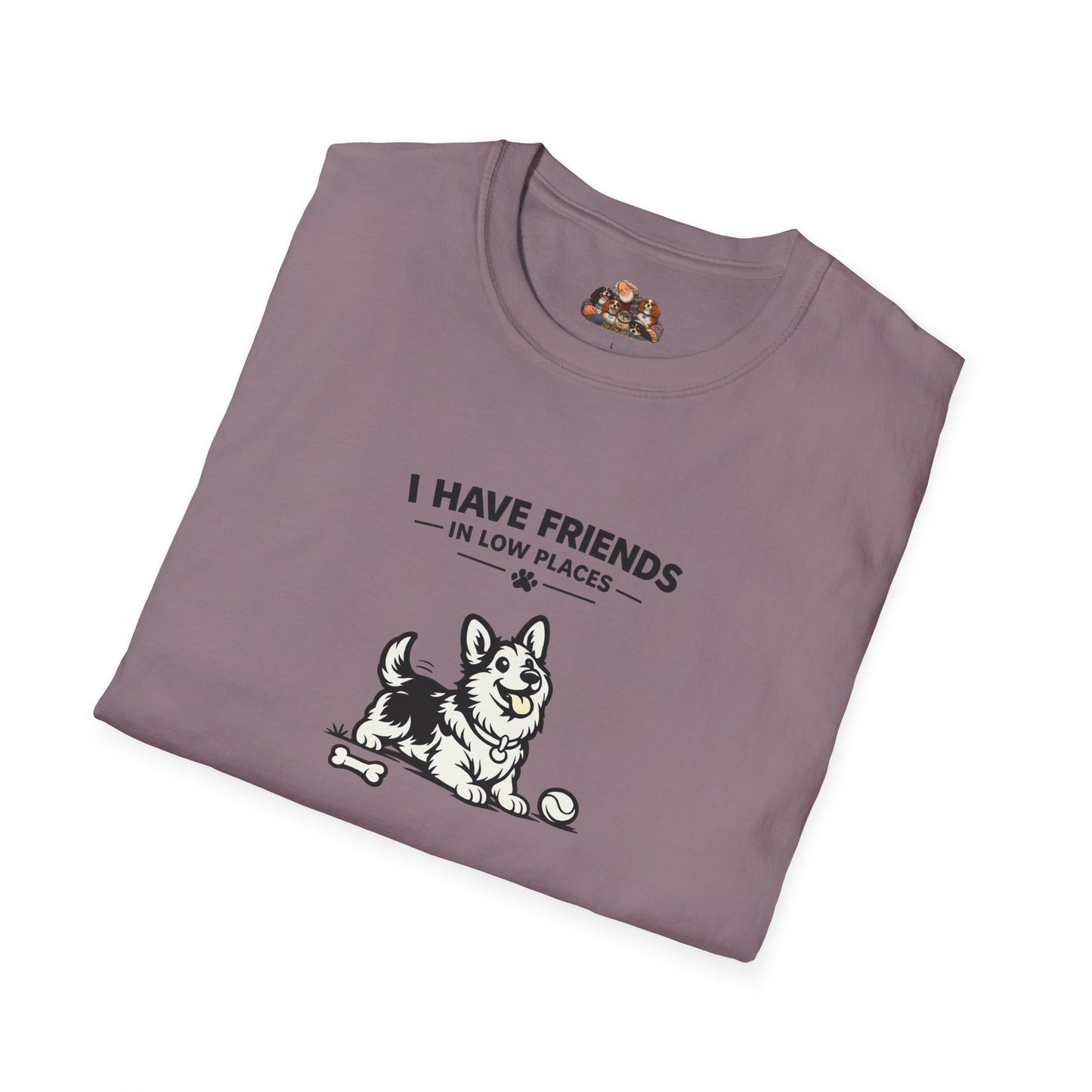 I Have Friends In Low Places  —  Black And White Minimalist Family Collection For Adult Dog Lovers