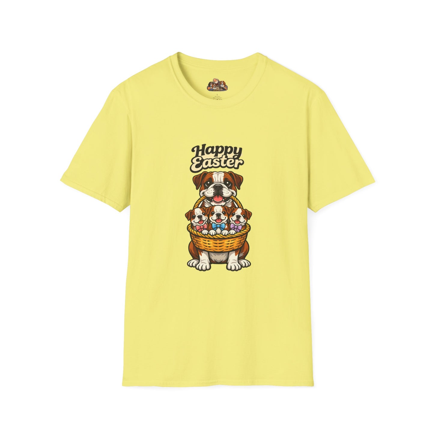 Bulldog Family "Happy Easter"