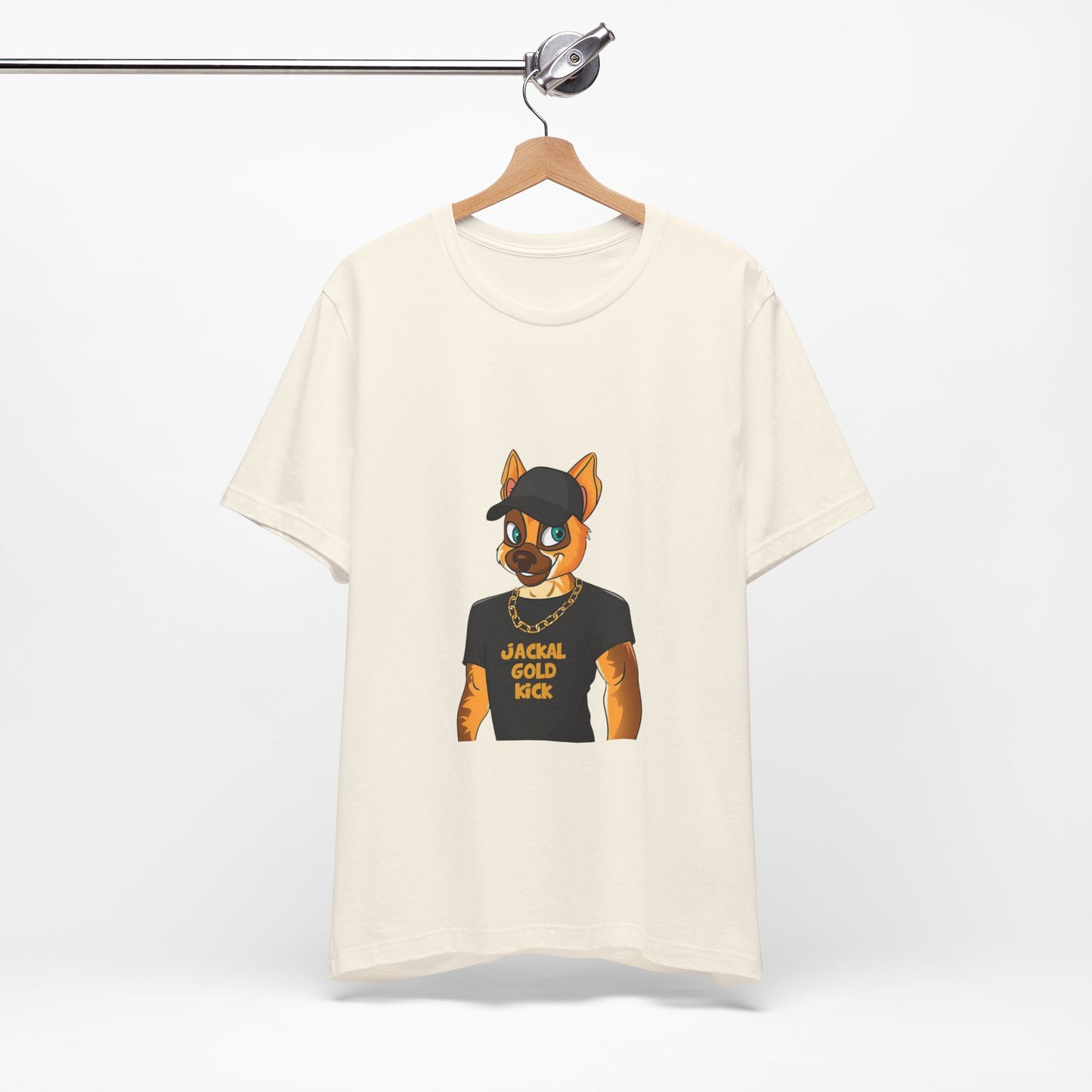 ‘Jackal Gold Kick’ Unisex Jersey Short Sleeve Tee