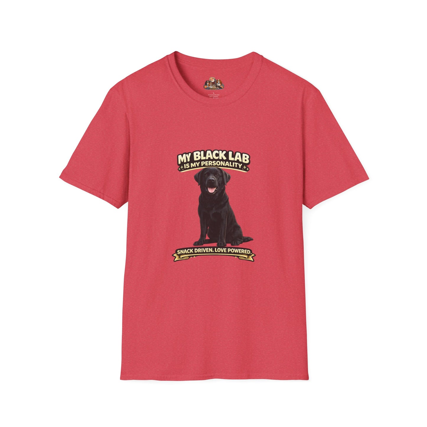 My Black Lab Is My Personality – Snack Driven. Love Powered – Personalized Dog Breed Shirt