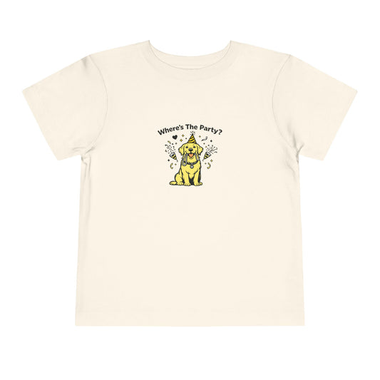 Where's The Party?  -- Toddler Dog Lover Tee